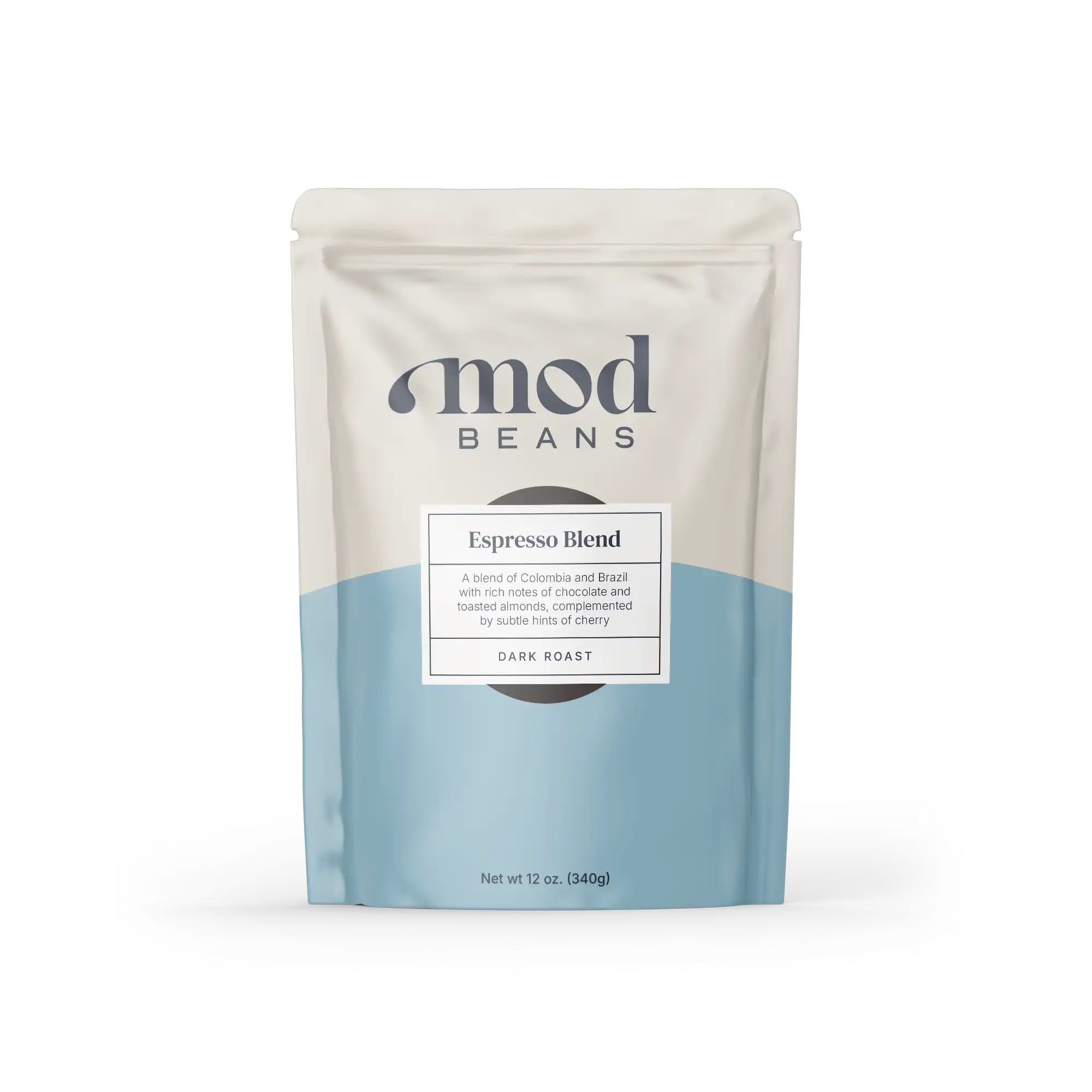 Mod Beans Coffee Espresso Blend pack